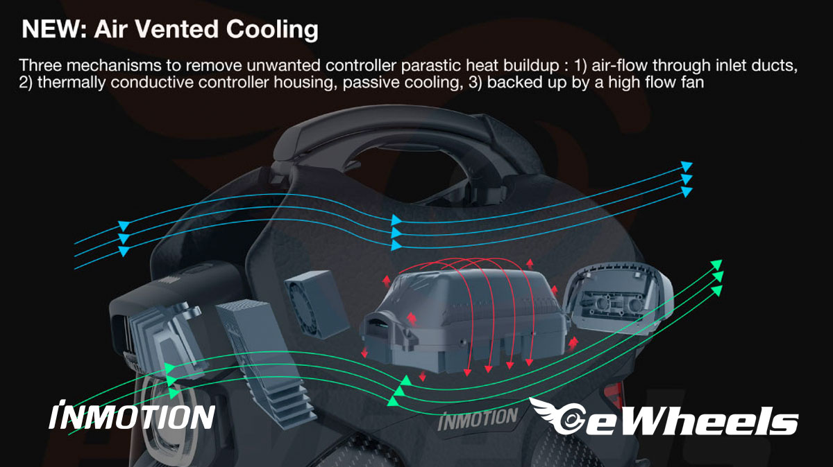 Inmotion V11 electric unicycle - cooling
