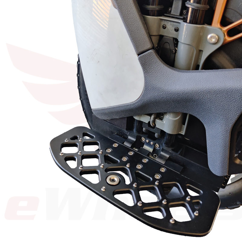Electric Unicycle, Grid Pattern, Universal CNC Spiked Pedal Set, Interchangeable Brackets, S18 Fittings