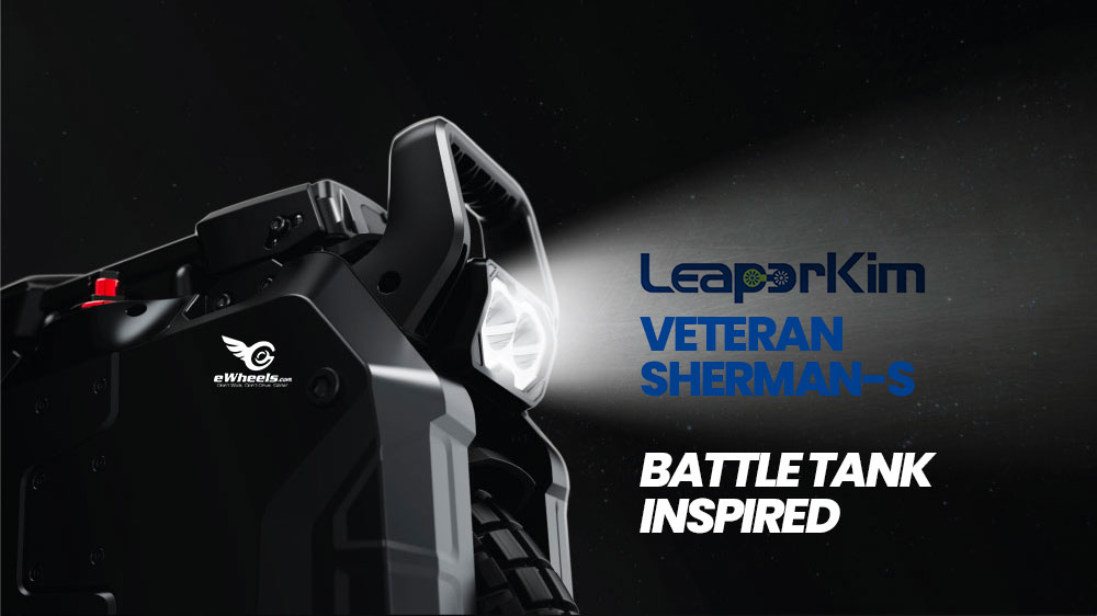 Veteran Sherman-S Electric Unicycle - head lamps