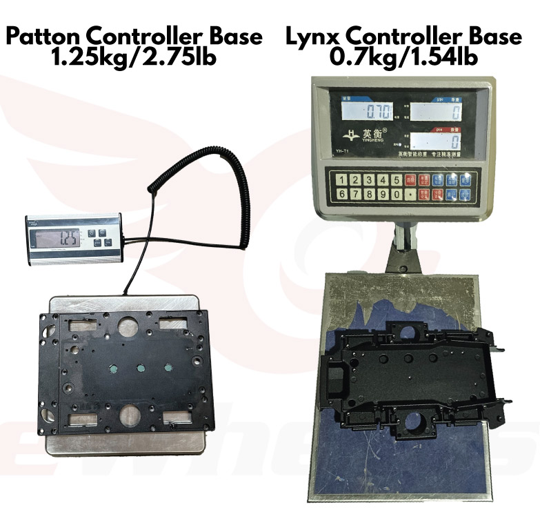Leaperkim Lynx Patton Controller Base Weight Comparison